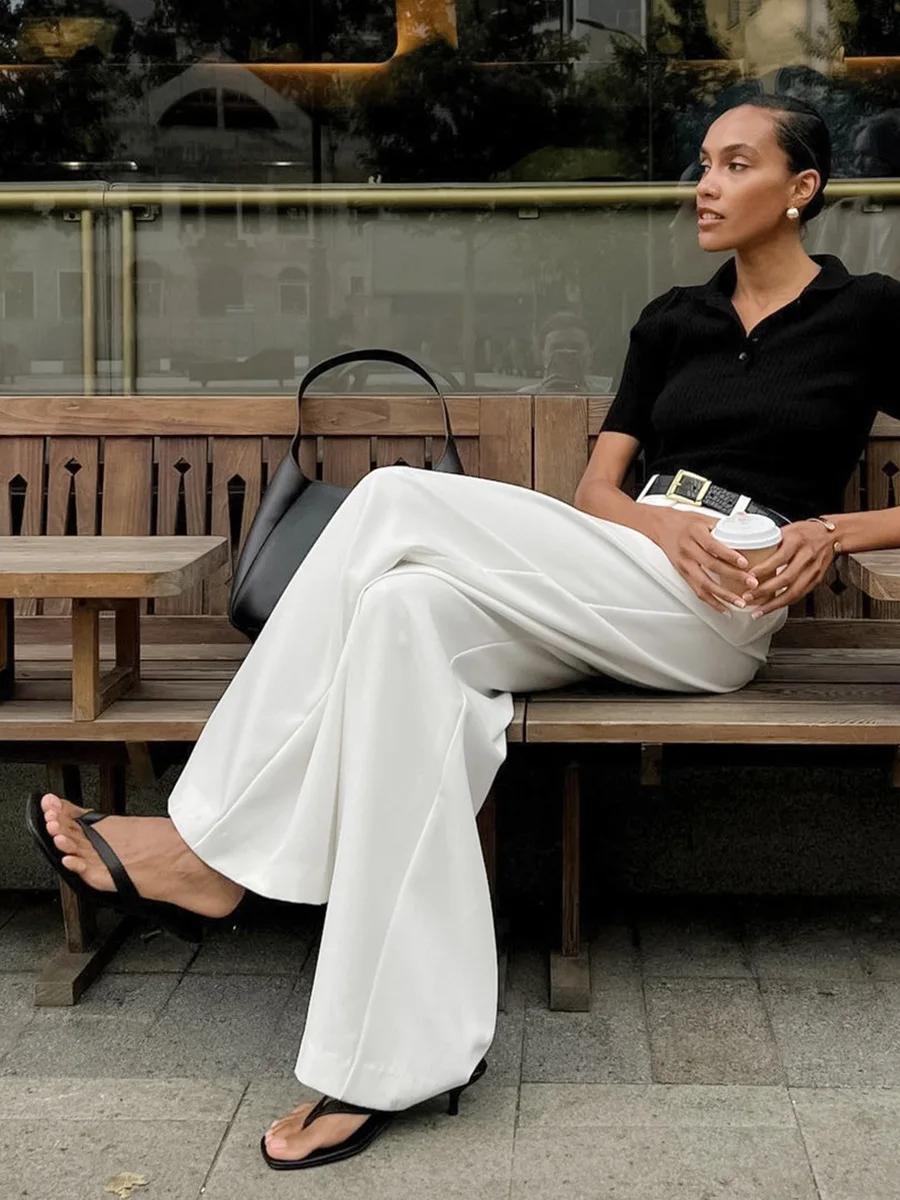 High-Waisted Tailored Trousers by  STEIFF UK 